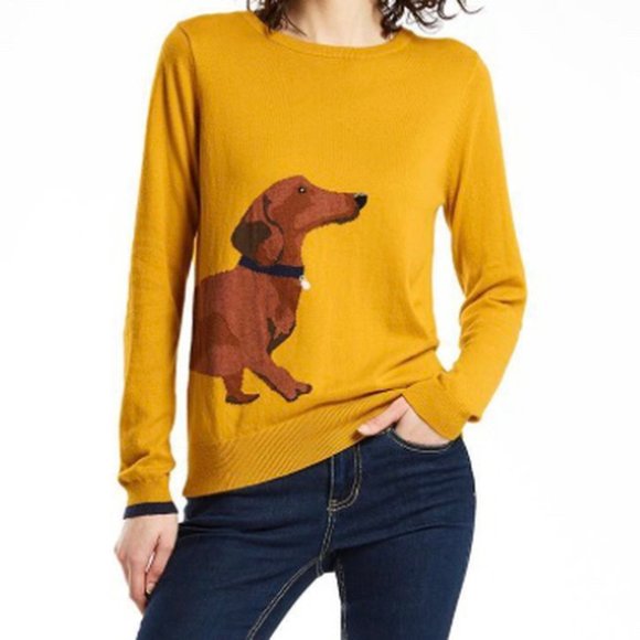 Joules Knit Miranda Dachshund Sweater 